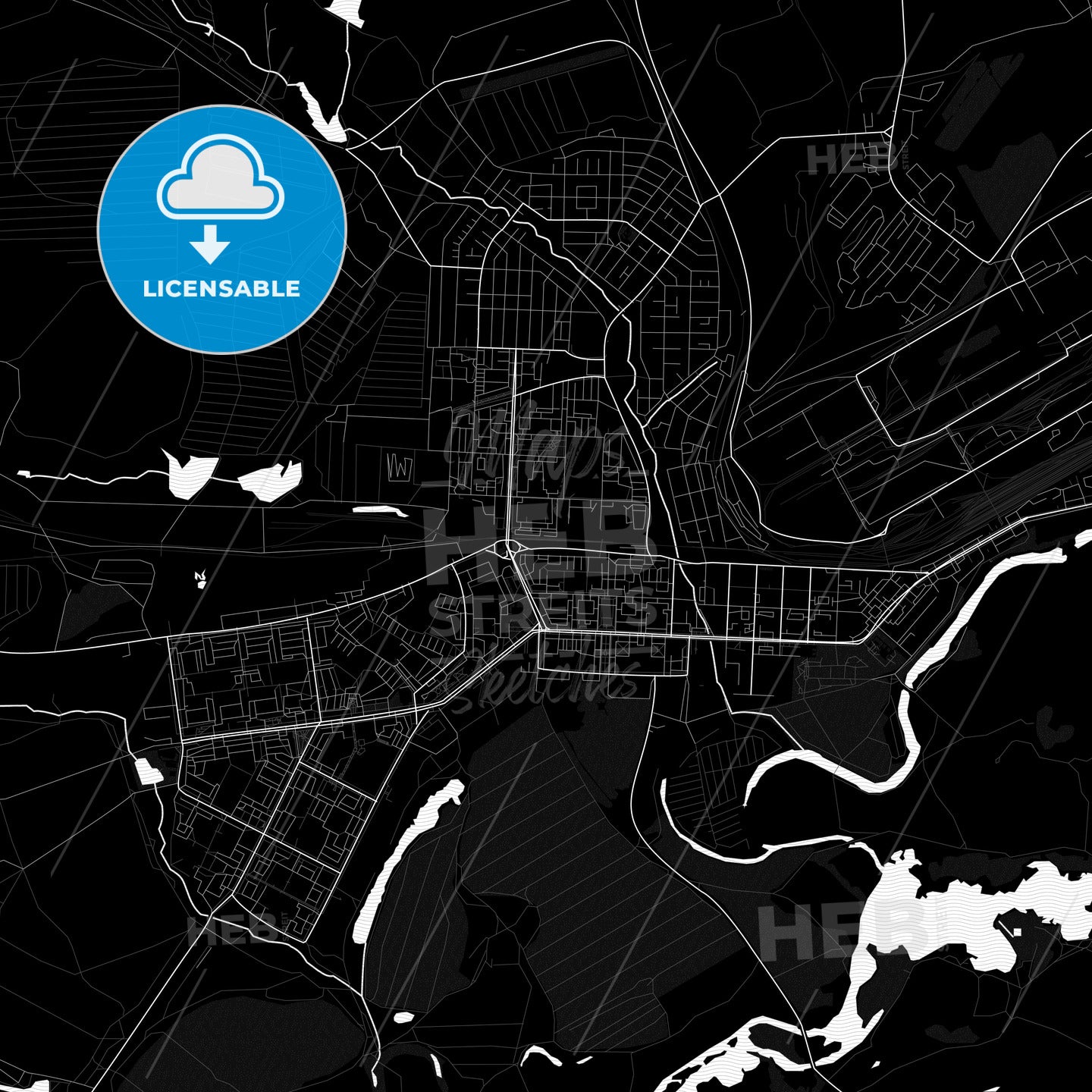 Novotroitsk, Russia PDF map