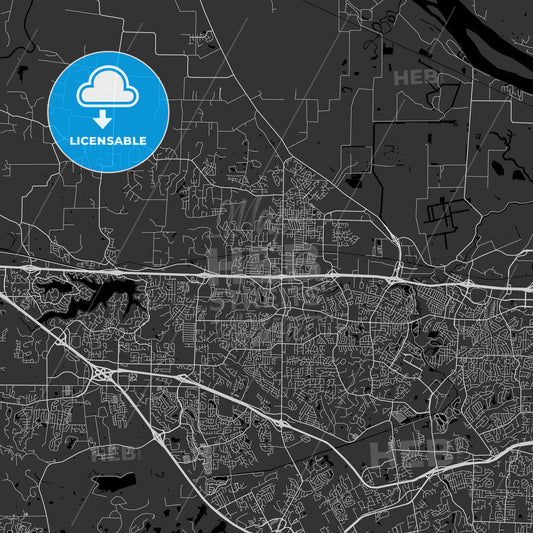 O'Fallon, Missouri - Area Map - Dark