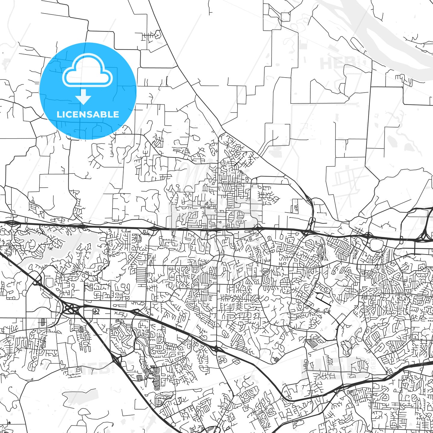 O'Fallon, Missouri - Area Map - Light – HEBSTREITS