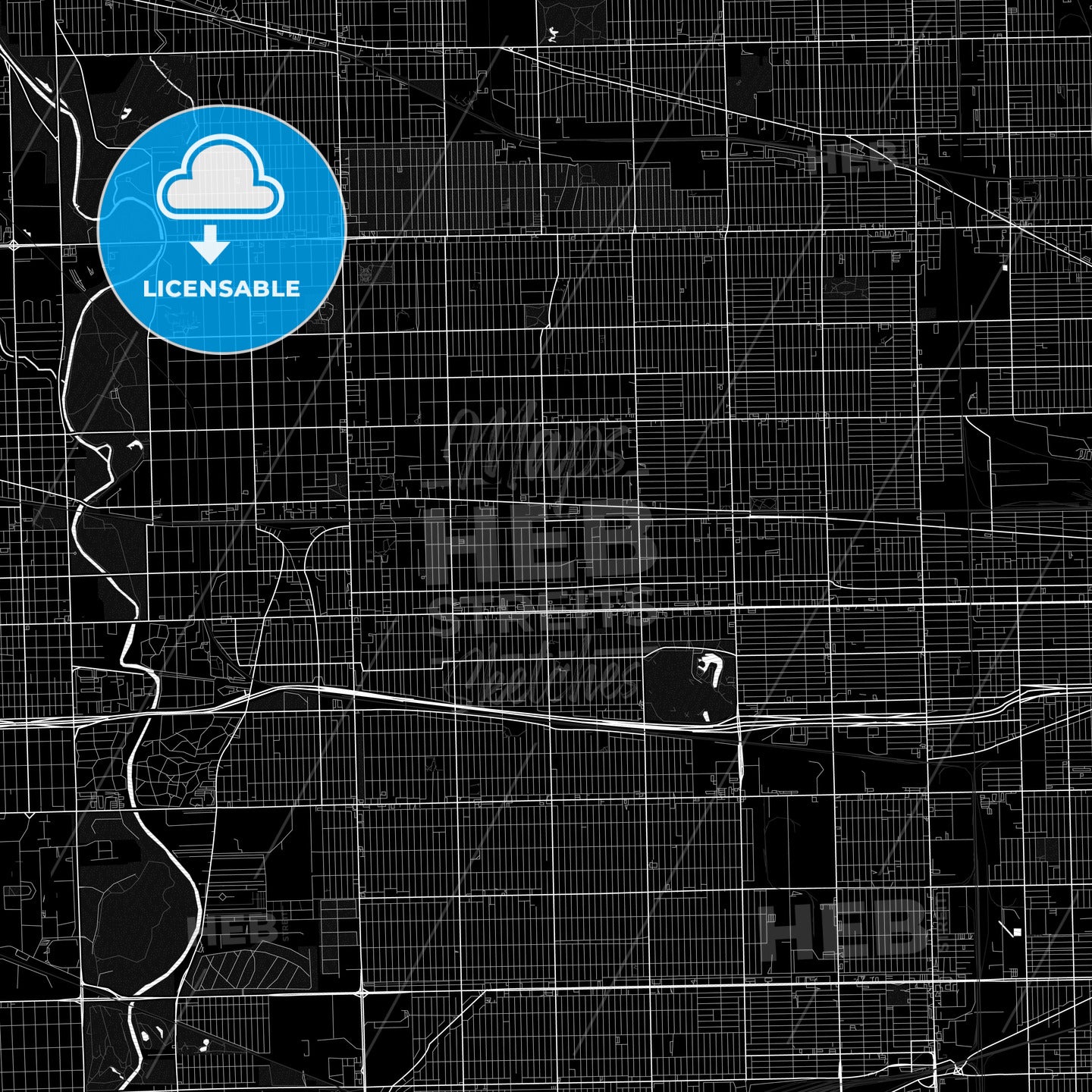 Oak Park, Illinois, United States, PDF map