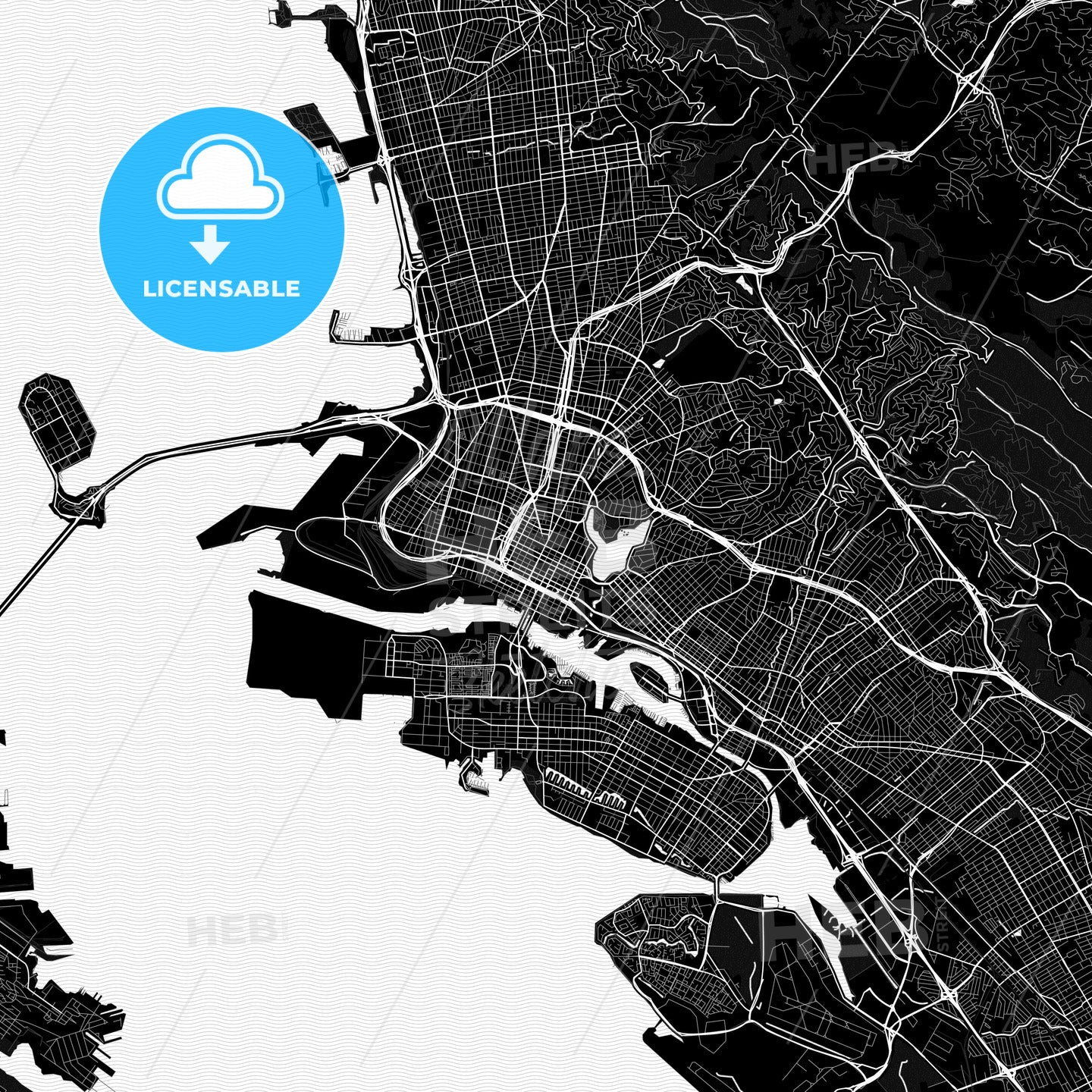 Oakland, California, United States, PDF map
