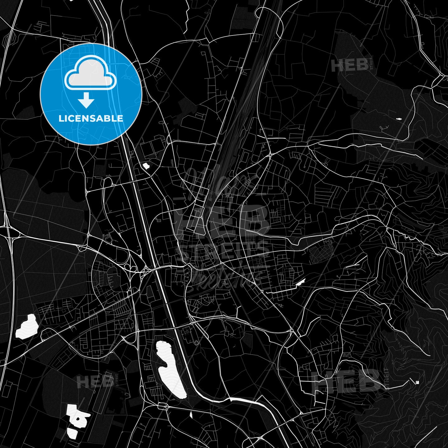 Offenburg, Germany PDF map