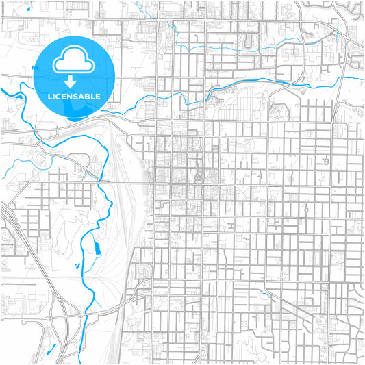 Ogden, Utah, United States, city map with high quality roads.