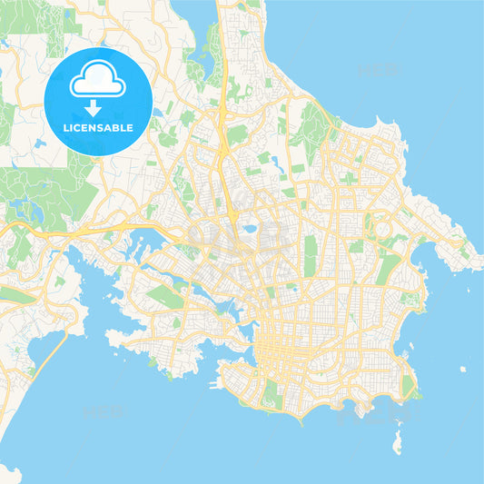 Empty vector map of Saanich, British Columbia, Canada