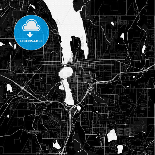 Olympia, Washington, United States, PDF map