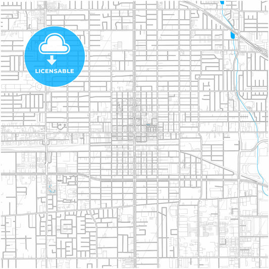 Ontario, California, United States, city map with high quality roads.