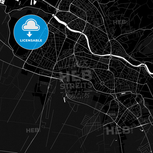 Oradea, Romania PDF map
