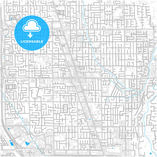 Orem, Utah, United States, city map with high quality roads.