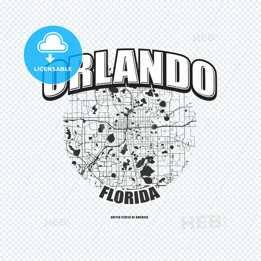 Orlando, Florida, logo artwork – instant download