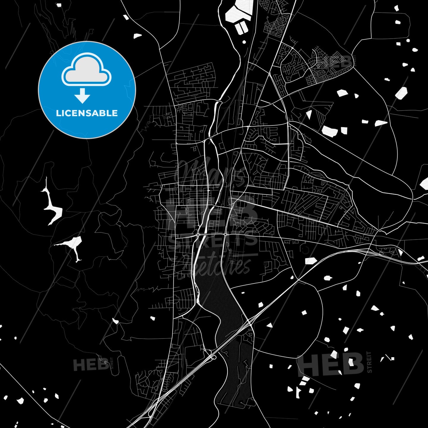 Paarl, South Africa PDF map