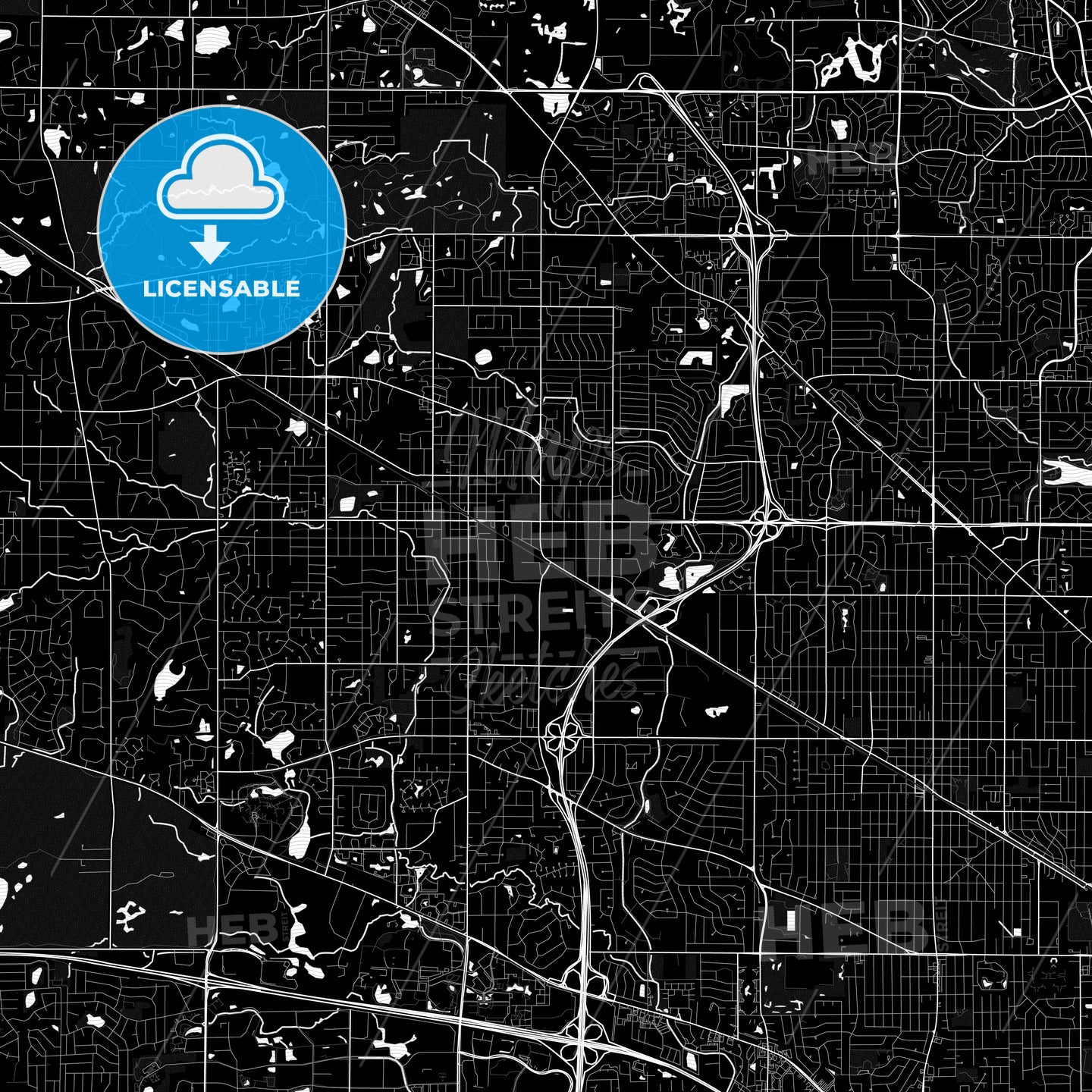 Palatine, Illinois, United States, PDF map