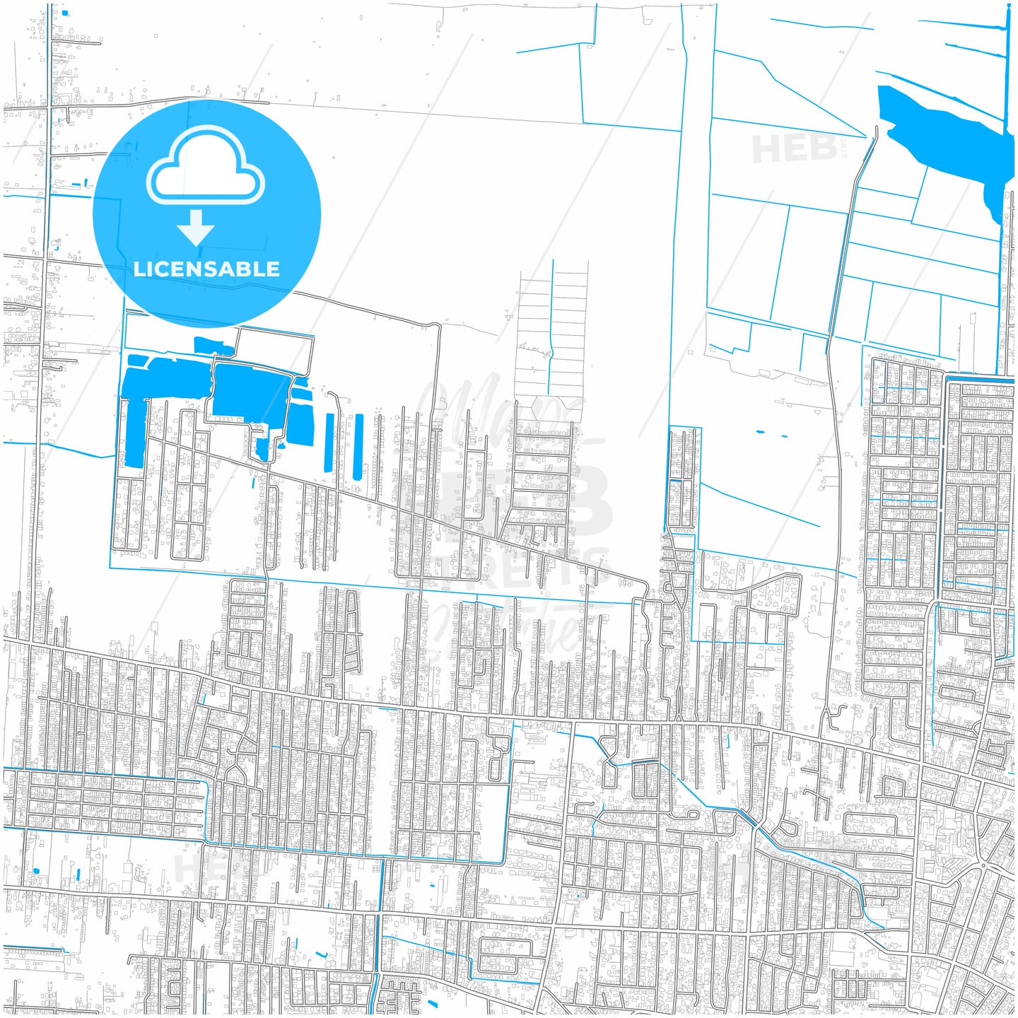 Paramaribo Suriname City Map With High Resolution Roads HEBSTREITS   Paramaribo Suriname City Map With High Quality Roads. 