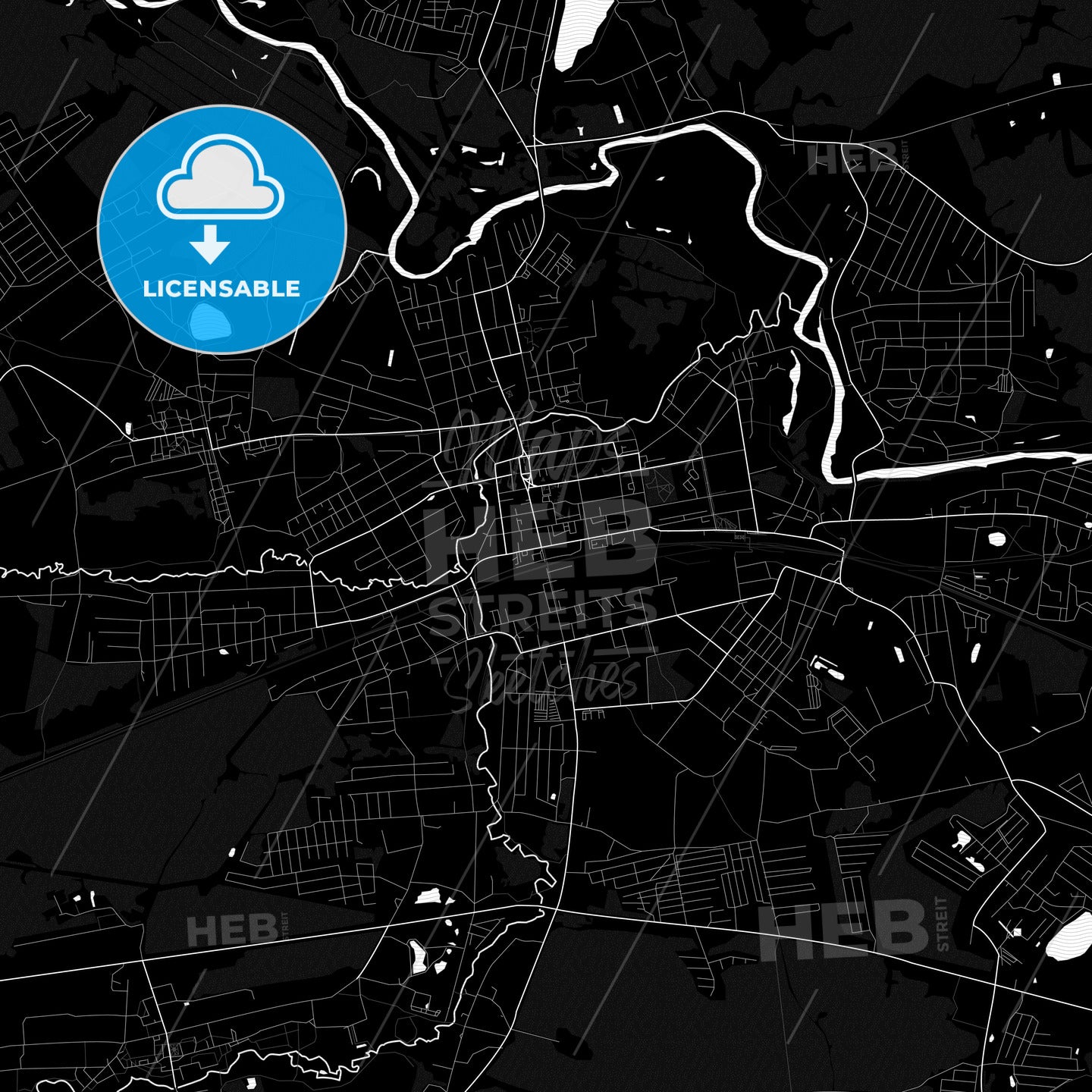 Pavlovsky Posad, Russia PDF map