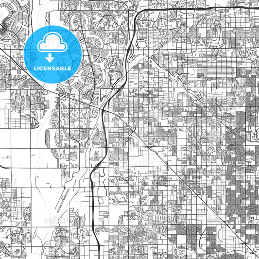 Peoria, Arizona - Area Map - Light