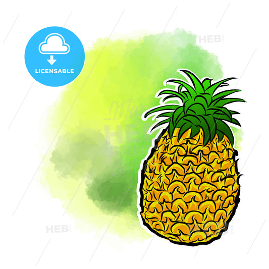 Pineapple Poster Design Background. – instant download