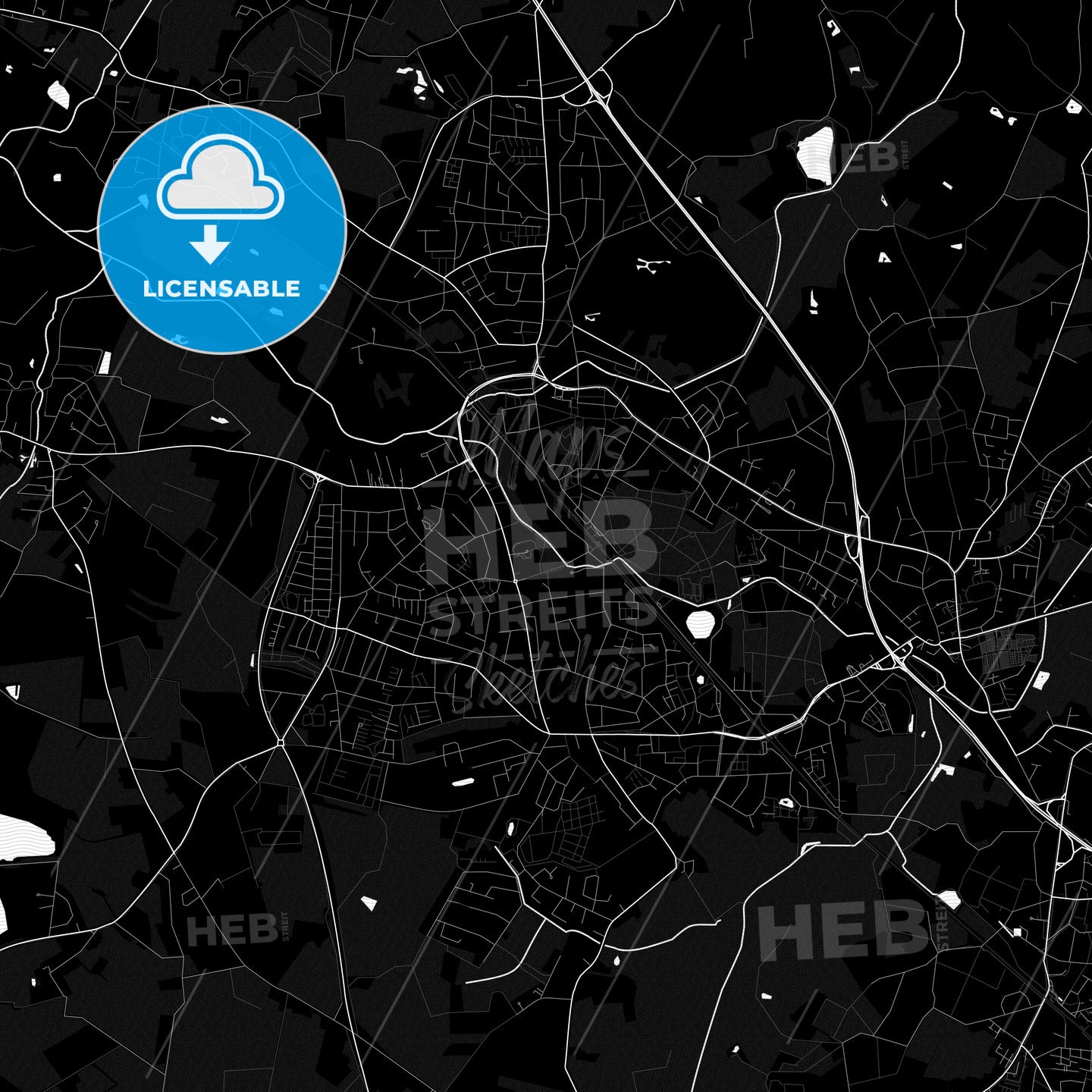 Pinneberg, Germany PDF map