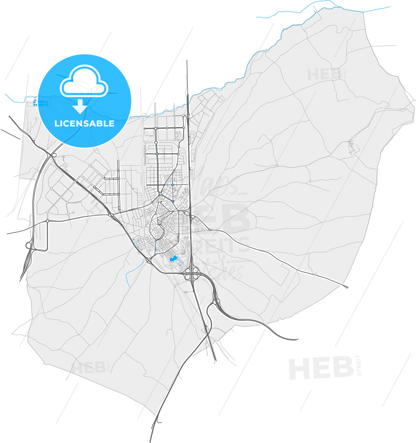 Pinto, Madrid, Spain, high quality vector map