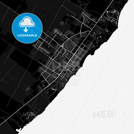 Playa del Carmen, Mexico PDF map