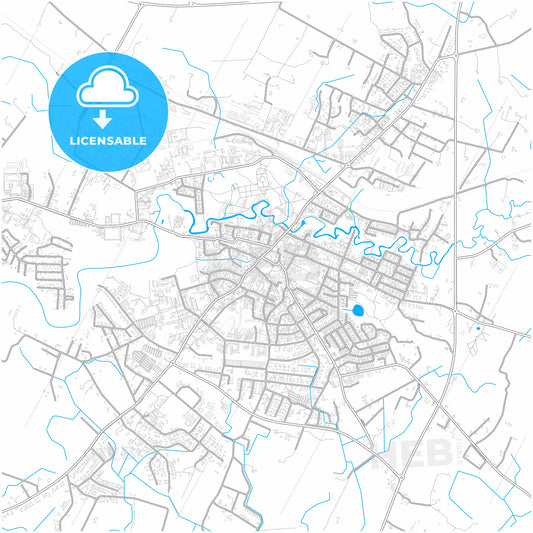 Plungė, Telšiai County, Lithuania, city map with high quality roads.