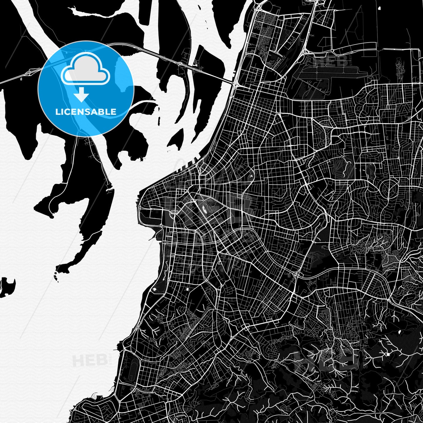 Poa, Brazil Pdf Vector Map Black And White – HEBSTREITS