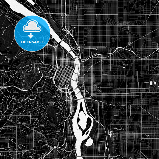Portland, Oregon, United States, PDF map