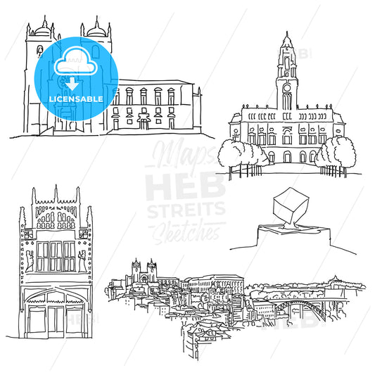Porto Portgal historic architecture – instant download
