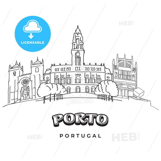 Porto, Portugal famous architecture – instant download