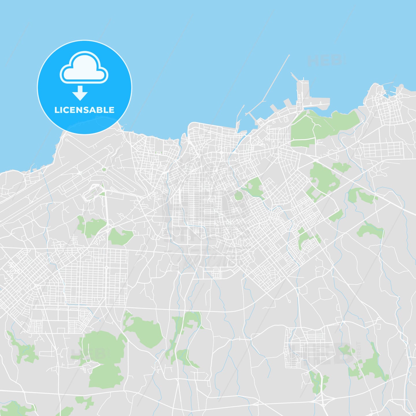 Printable map of Jeju, South Korea