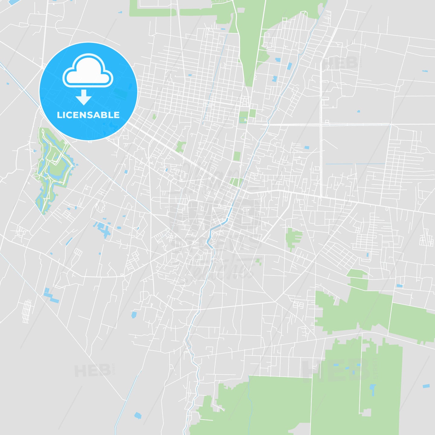 Printable map of Siem Reap, Cambodia - HEBSTREITS