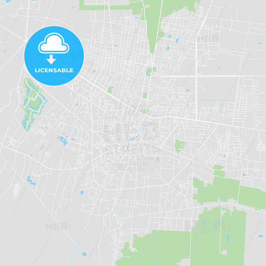 Printable map of Siem Reap, Cambodia