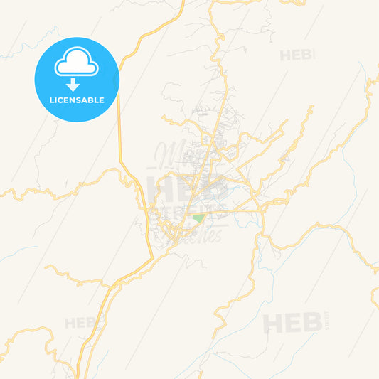 Printable street map of Abbotabad, Pakistan