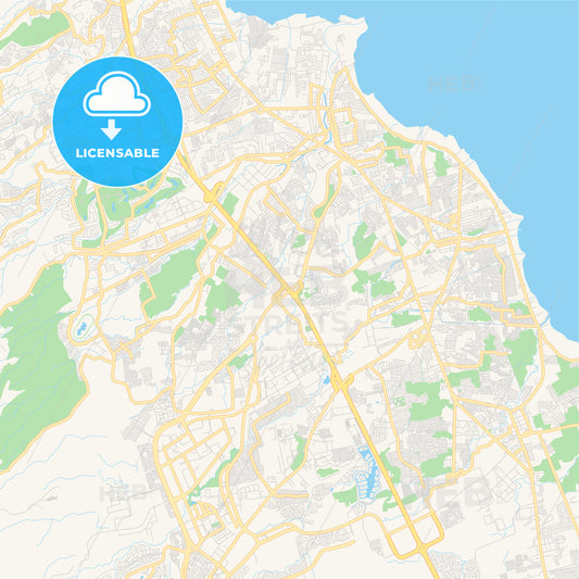 Printable street map of Biñan, Philippines
