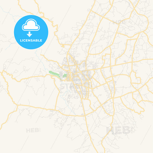 Printable street map of Bukittinggi, Indonesia