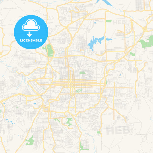 Printable street map of Caxias, Brazil