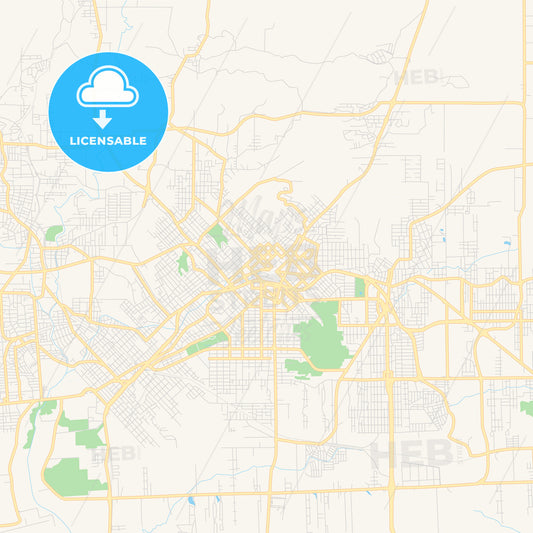 Printable street map of Criciuma, Brazil