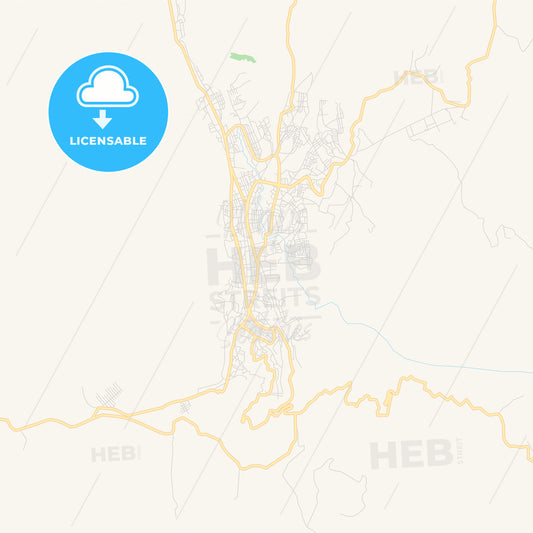 Printable street map of Dese, Ethiopia