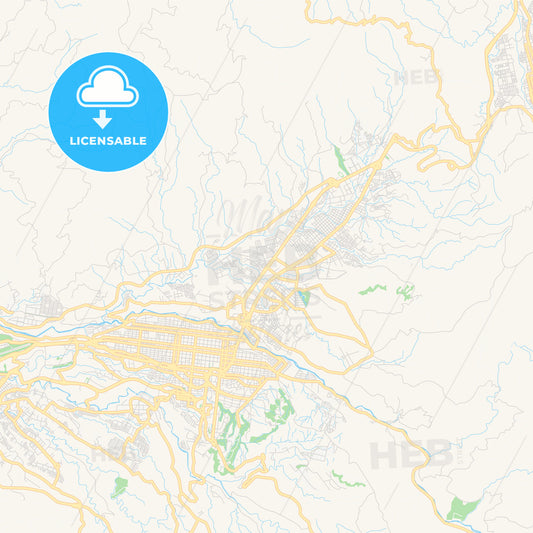 Printable street map of Dosquebradas, Colombia