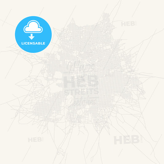 Printable street map of El Daein, Sudan
