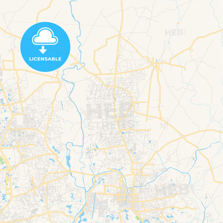 Printable Street Map Of Gazipur, Bangladesh - Hebstreits