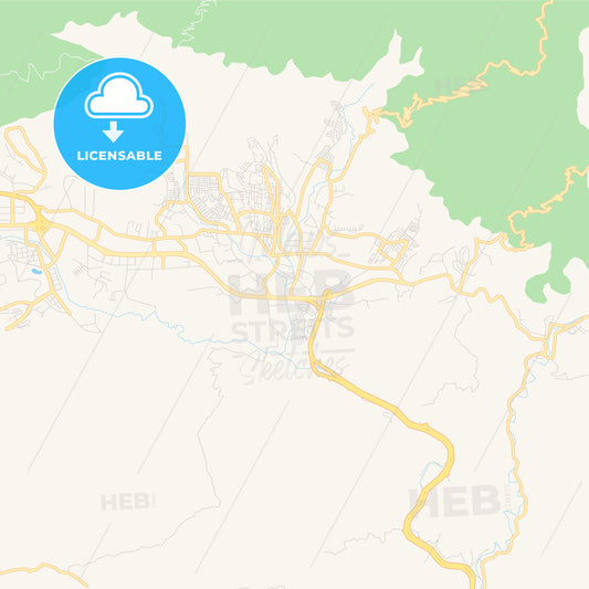 Printable street map of Guatire, Venezuela