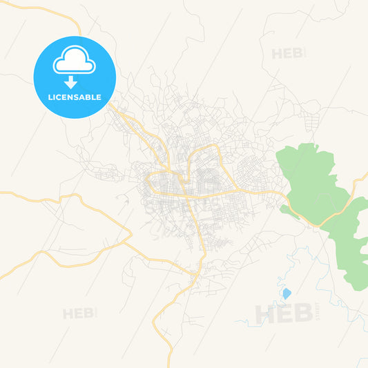 Printable street map of Jimma, Ethiopia