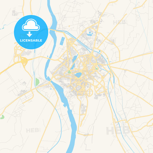 Printable street map of Kotri, Pakistan