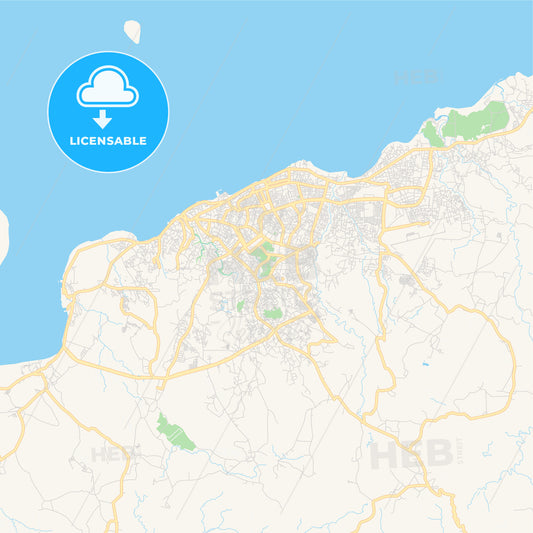 Printable street map of Kupang, Indonesia