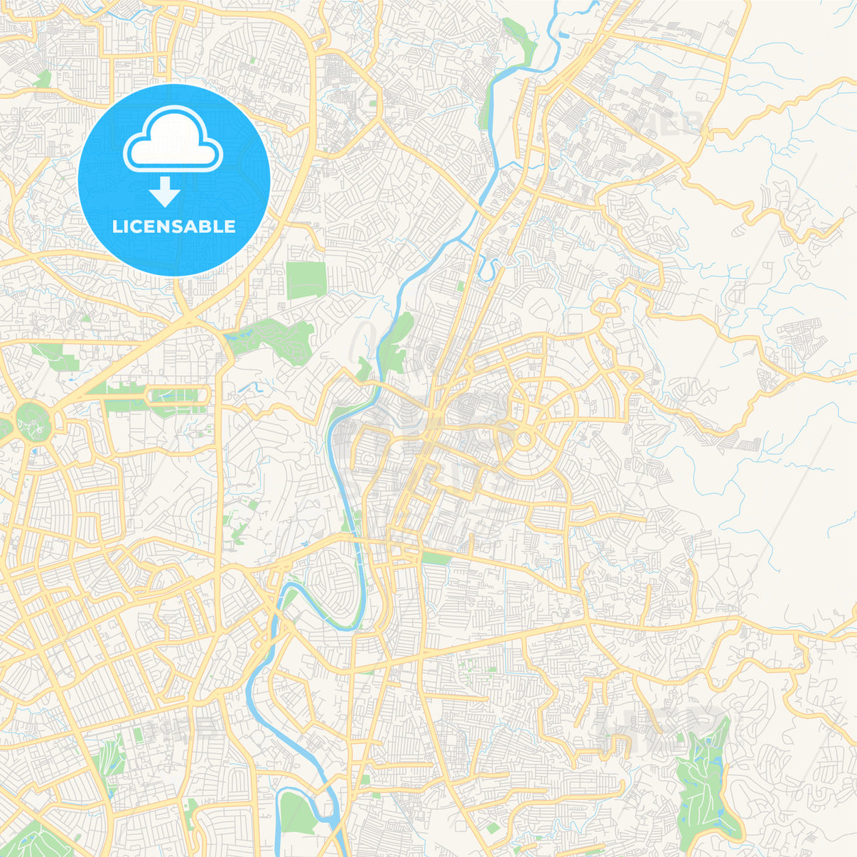 Printable street map of Marikina, Philippines - HEBSTREITS