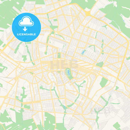 Printable street map of Maringa, Brazil