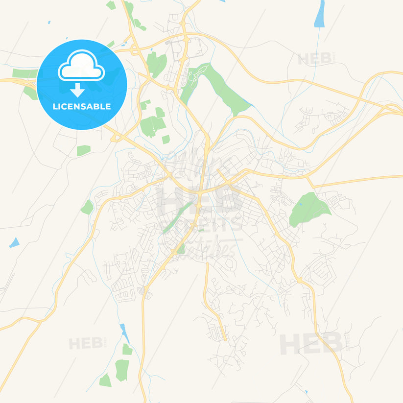 Printable Street Map Of Nelspruit South Africa Hebstreits