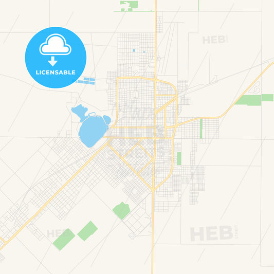 Printable street map of Santa Rosa, Argentina