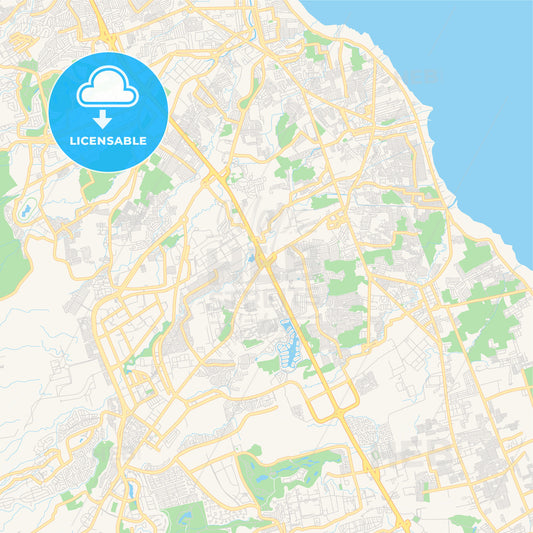 Printable street map of Santa Rosa, Philippines