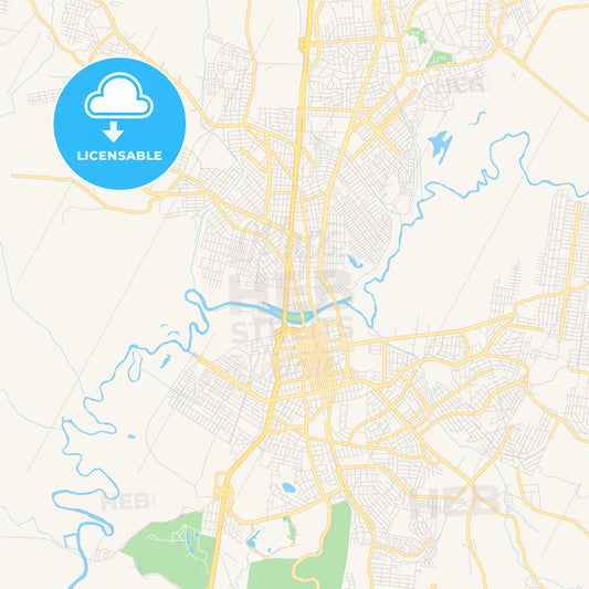 Printable street map of Sao Leopoldo, Brazil