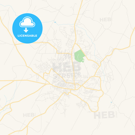Printable street map of Songea, Tanzania